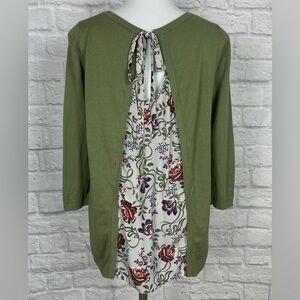 LOFT Panel-back Knit Top